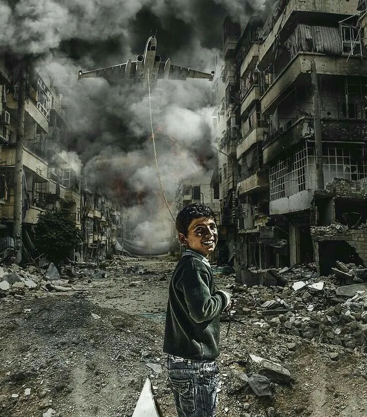 صور غزة تحت القصف